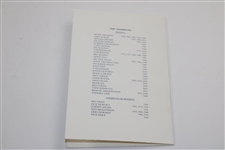 Gary Player's Signed By 21 W/Tiger 2010 @ St. Andrews Champs Dinner Menu JSA ALOA