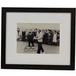 Gary Player Signed Black & White Photo With Muirfield 1959 - Framed JSA ALOA
