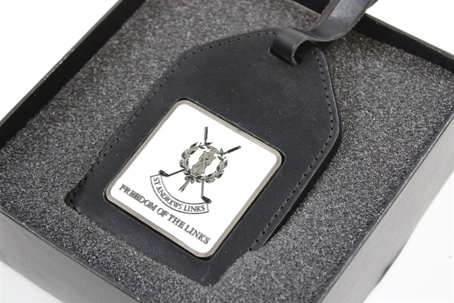 Gary Player's St. Andrews 'Freedom of The Links' Personal Bag Tag In Box