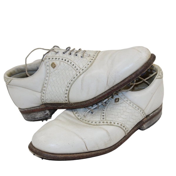 Gary Player's Personal White Footjoy Golf Shoes