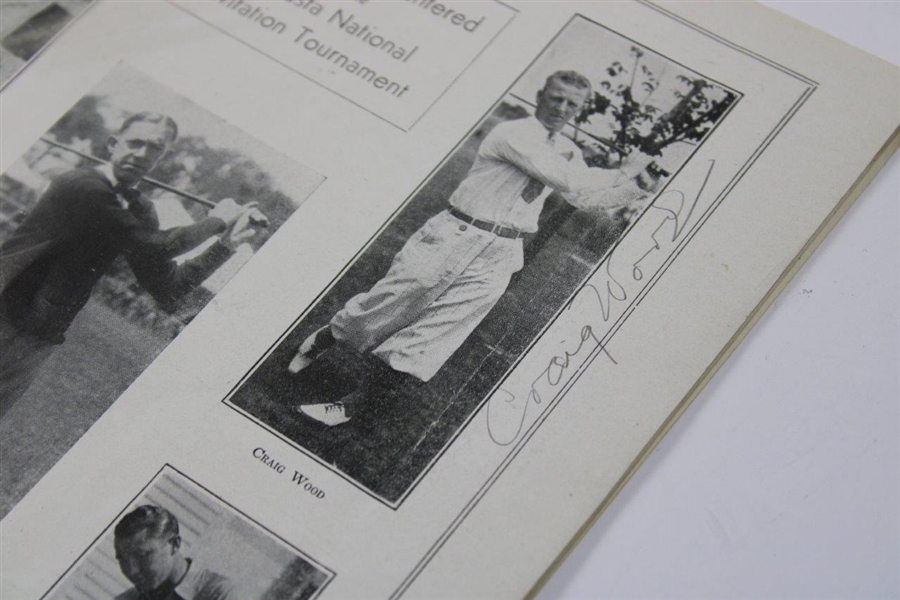 1935 Masters Program Signed By Champ Sarazen, R-Up Wood, & LA Little JSA ALOA
