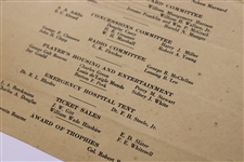 1937 Augusta National Inv. Tournament Sunday Final Rd Program/Pairing Guide