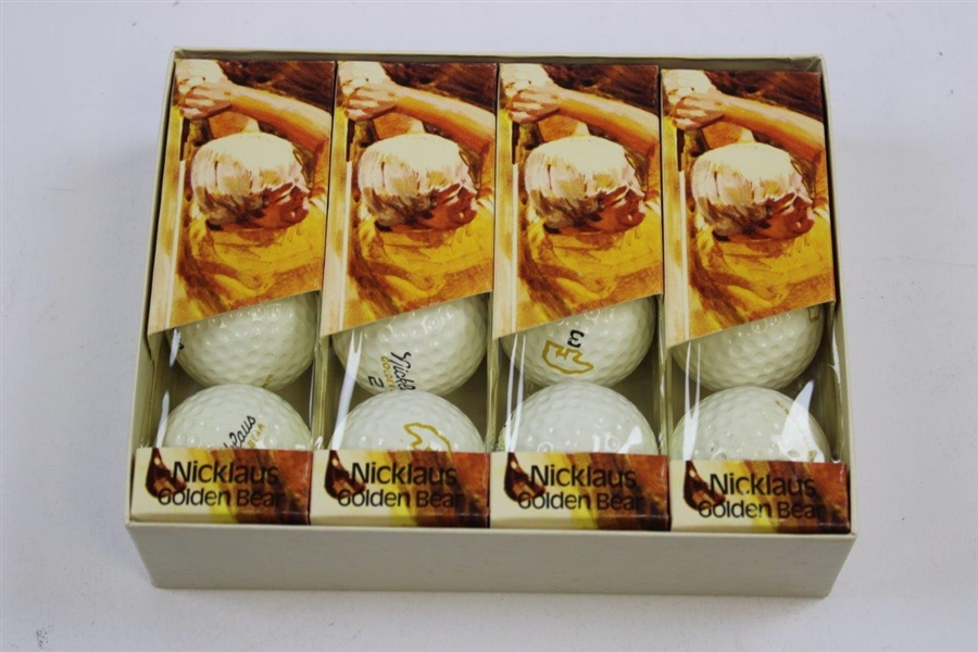Classic Dozen Macgregor Golden Bear Logo Golf Balls In Original Box