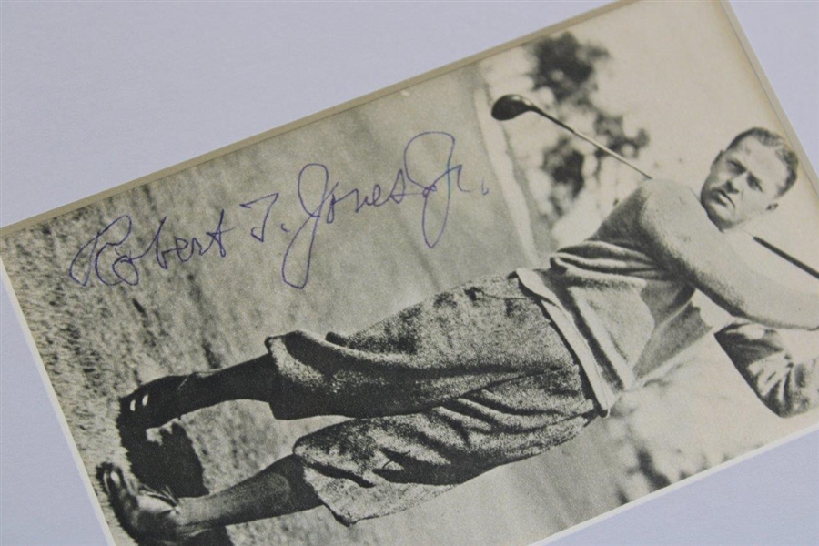 Bobby Jones Signed Small Photo Image - Matted JSA ALOA