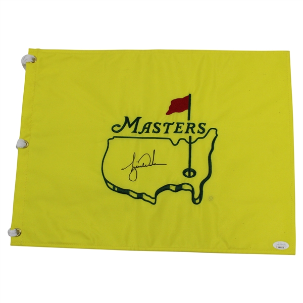 Tiger Woods Signed Undated Masters Embroidered Flag JSA Full #Bb42976