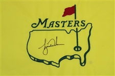 Tiger Woods Signed Undated Masters Embroidered Flag JSA Full #Bb42976