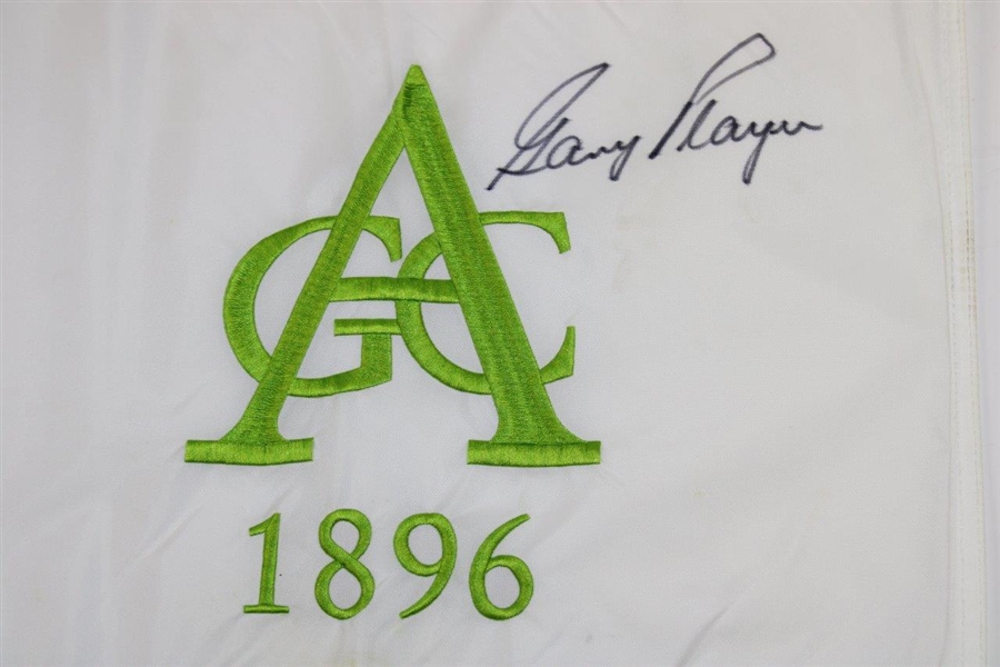 Gary Player Signed Aronimink Golf Club '1896' Embroidered Course Flag JSA ALOA