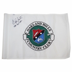Andy North Signed Oakland Hills CC Course Flag With 1985 US Open JSA ALOA