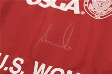 Annika Sorenstam Signed (2012) Women's US Open 16Th Hole Course Flag JSA ALOA