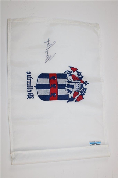 Gary Player Signed Bellerive Embroidered Course Flag JSA ALOA