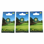 Three (3) 2014 Masters Tournament Commemorative Pins In Original Package