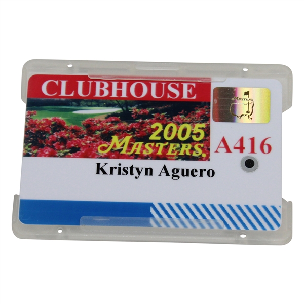 2005 Masters Tournament Clubhouse Badge #A416 - Tiger's 4Th Masters Win