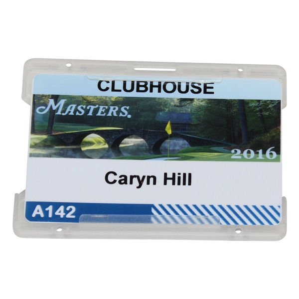 2016 Masters Tournament Clubhouse Badge #A142