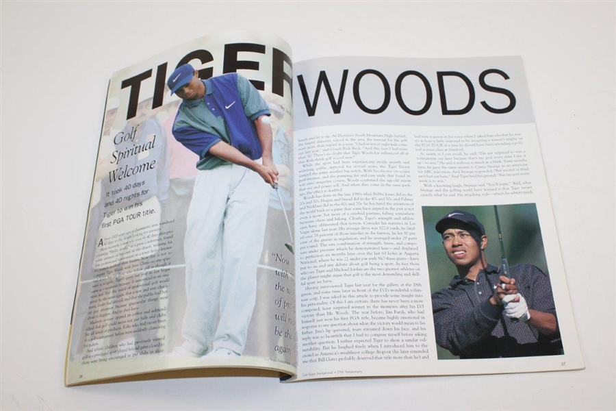 1997 Las Vegas Invitational Program With Tiger Woods Cover Signed By Bill Gleason JSA ALOA