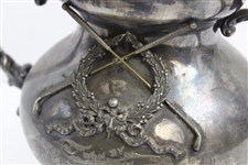 1898 Locustwood Golf Club Derby Silver Co. Quadruple Plated Trophy Won By Tefft