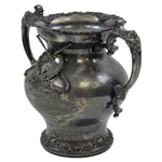 1898 Locustwood Golf Club Derby Silver Co. Quadruple Plated Trophy Won By Tefft