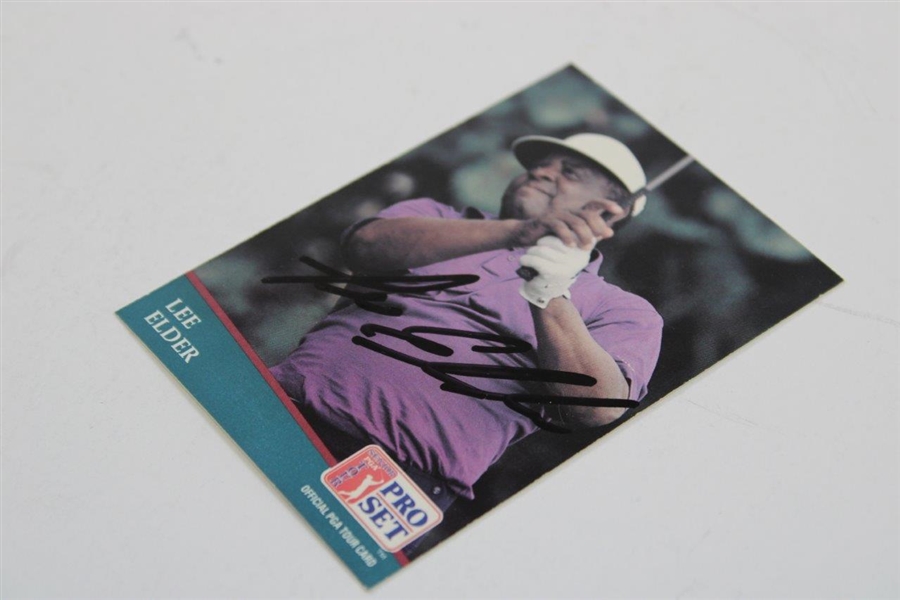 Lee Elder Signed Senior PGA Tour Pro-Set Golf Card JSA ALOA