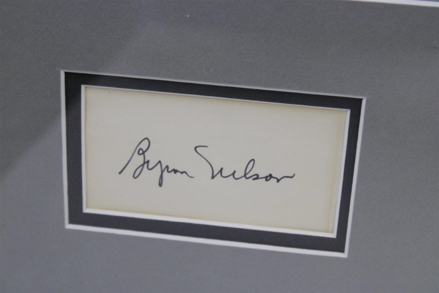 Palmer, Hogan, Nicklaus, & Nelson Signed 'The Masters' Display - Framed JSA ALOA