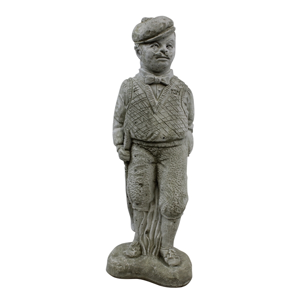 Golfer 'Tom' Gray Stone Garden Statue - Asc 2005 - 2Ft Tall!