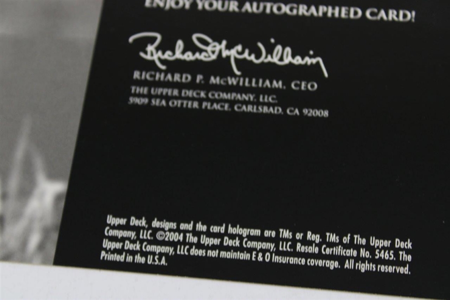 Fred Couples Signed Upper Deck Signature Shots Large 8x10 Card JSA ALOA