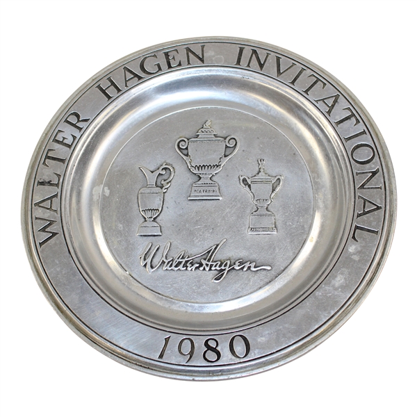 1980 Walter Hagen Invitational Pewter Plate