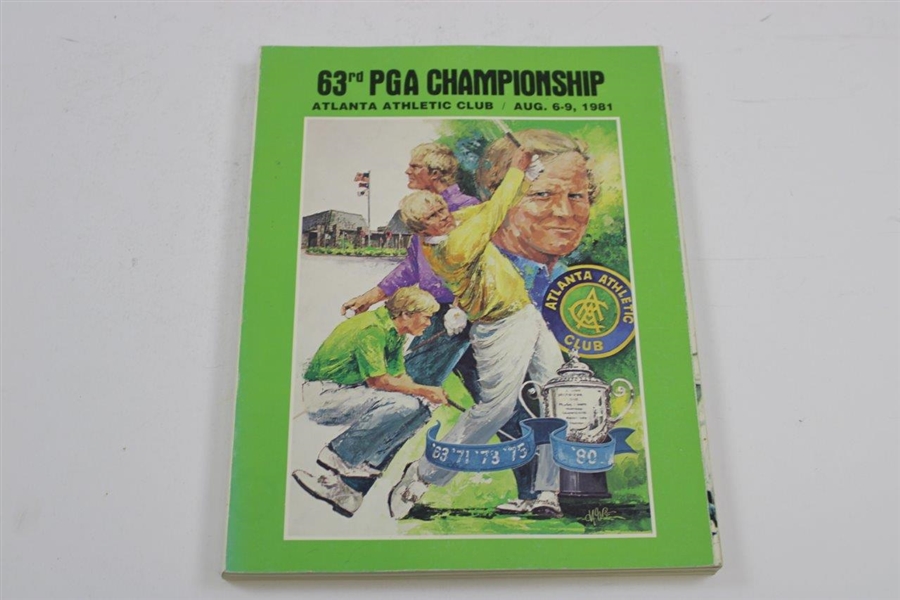 1980, 1981, & 1985 PGA Championship Programs - 1985 Signed By Hunbert Green JSA ALOA