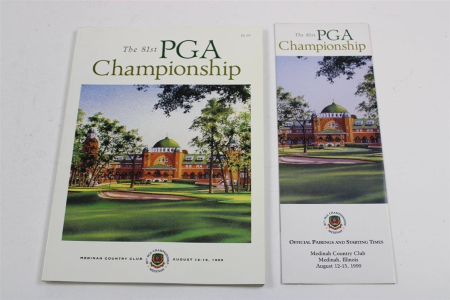 1996, 1999, 2003, 2008, & 2009 PGA Championship Programs