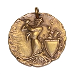 1924 Cherokee Country Club Ladies First Flight Winners Bronze Medal - Donald Ross Design