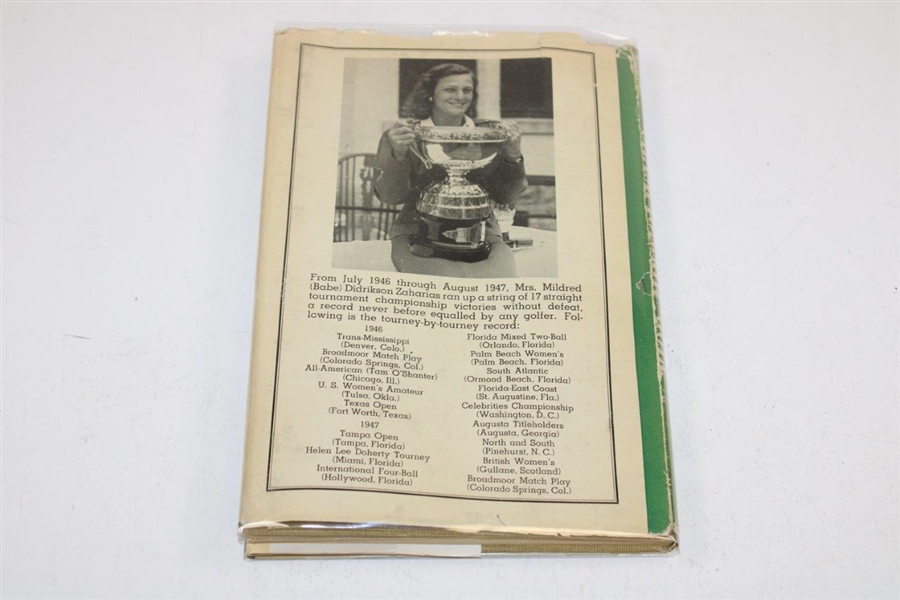 Babe Zaharias Signed & Inscribed 1948 'Championship Golf' Book JSA ALOA