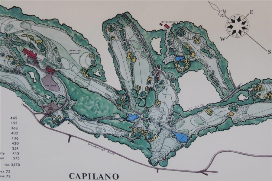 Capilano G&CC (Canada) J.P. Izatt Visual Survey Map - Framed
