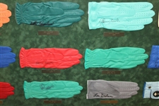 Thirty-Five (35) US Open Champs Signed Golf Gloves - Framed - Doug Sanders Collection JSA ALOA