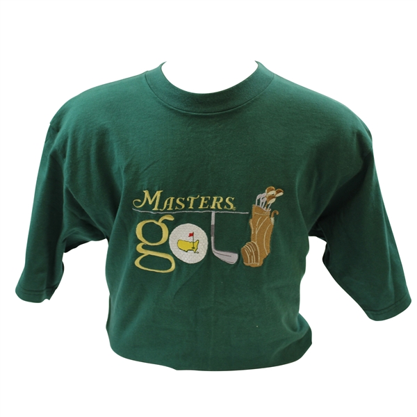 Classic Masters Logo 'Golf' Shirt with Golf Ball, Club, & Bag