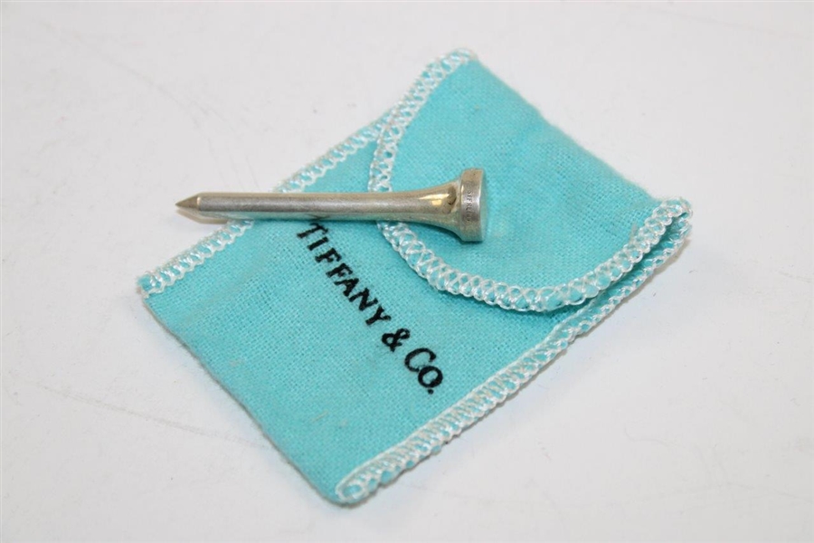 Tiffany & Co. Sterling Silver Golf Tee in Original Box & Sleeve