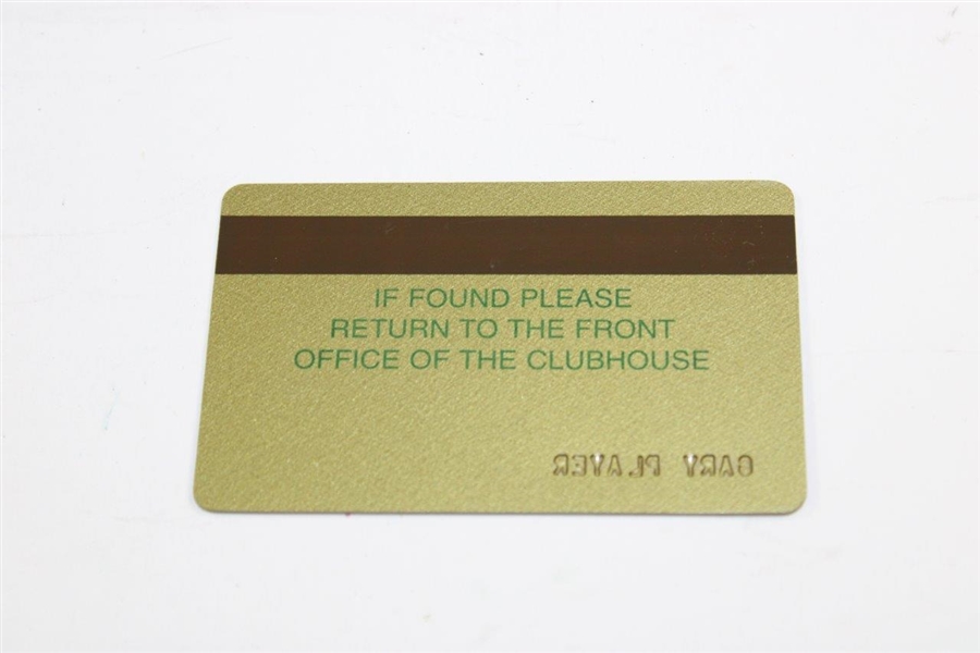 Gary Player's 2002 Augusta National Golf Club Personal Masters Tournament Credit Card