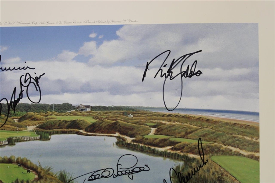 Gary Player's 2001 UBS Warburg Cup Signed Baxter Print by Arnie & more JSA ALOA