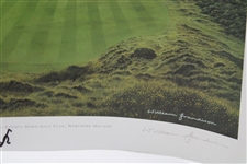 Gary Player's Royal County Down Golf Club LE 124/850 Print Signed by Christy O'Connor Jr. JSA ALOA