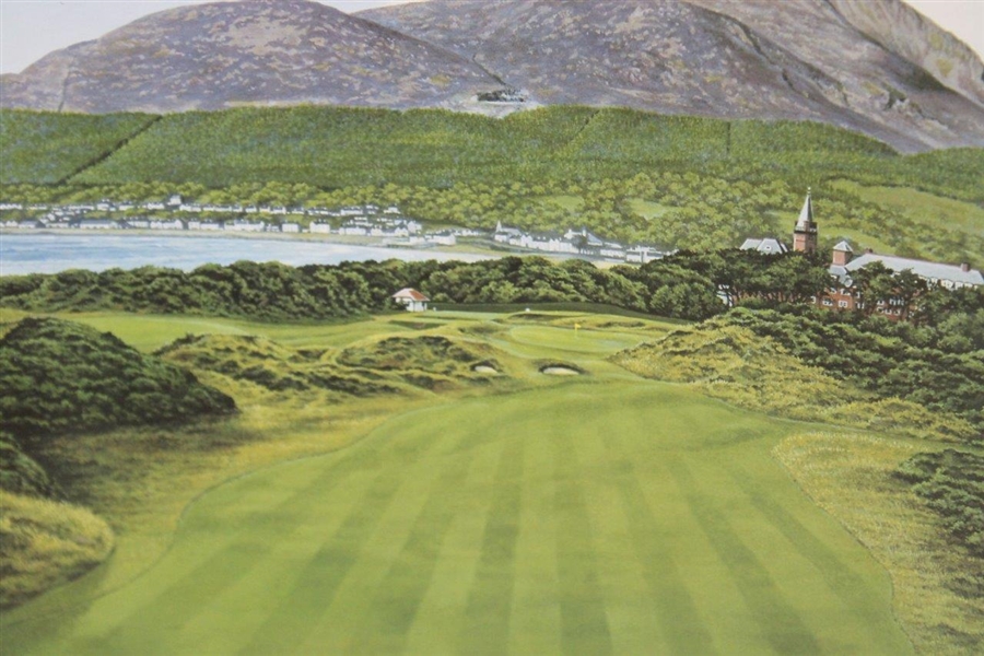 Gary Player's Royal County Down Golf Club LE 124/850 Print Signed by Christy O'Connor Jr. JSA ALOA