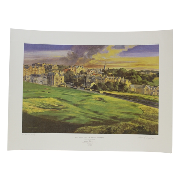 Gary Player's 17th Hole At Old Course St. Andrews Ltd Ed Artist Proof 1/85 Kenneth Reed Signed Print