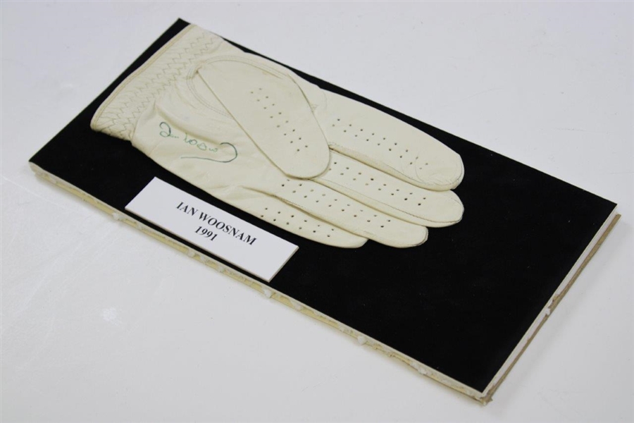 Ian Woosnam Signed Golf Glove Display with 1991 Nameplate JSA ALOA