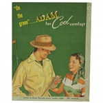 "On the green"…ADAM for Cool Comfort Vintage Stand Up Display Advertisement 