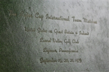 Joe Black's 1975 Ryder Cup Matches at Laurel Valley Photo Album