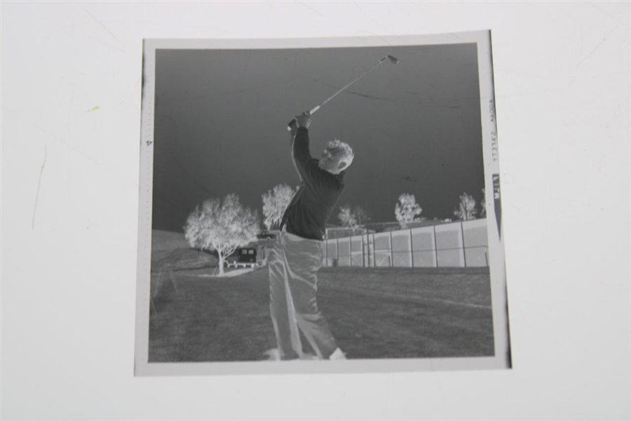 Arnold Palmer 4/16/1969 Post-Swing Alex J. Morrison Photo with Original Negative & Small Photo