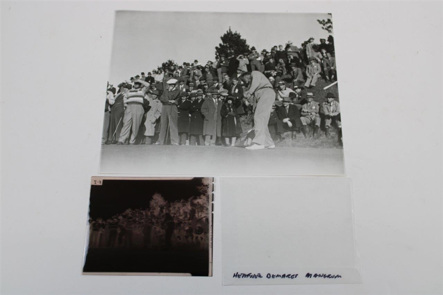 Demaret, Mangrum, & Heafner on Tee Alex J. Morrison Photo with Original Negative
