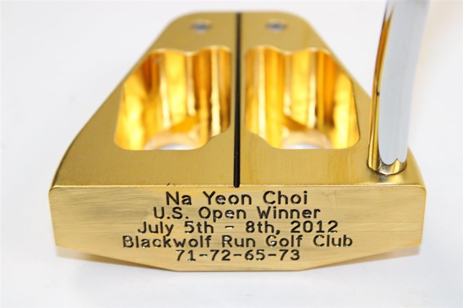 Na Yeon Choi 2012 US Open at Blackwolf Run GC Winner Bobby Grace Gold Plated Putter