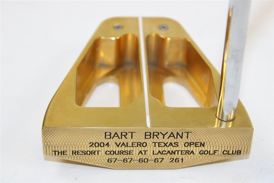 Bart Bryant 2004 Valero Texas Open Winner Bobby Grace Gold Plated Putter