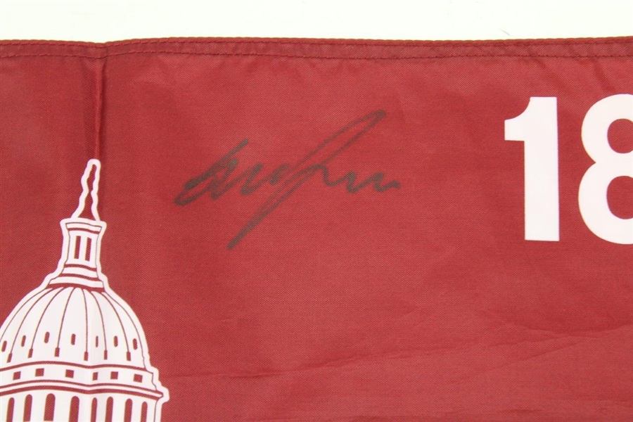 Rory McIlroy & Graeme McDowell Signed 2011 US Open at The Congressional Red Screen Flag JSA ALOA