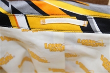 John Daly Signed Personal Hand-tailored LoudMouth Black, Yellow, & White Swirls Themed Sport Coat JSA ALOA