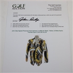 John Daly Signed Personal Hand-tailored LoudMouth Black, Yellow, & White Swirls Themed Sport Coat JSA ALOA