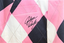 John Daly Signed Personal Hand-tailored LoudMouth Red, White, & Black Argyle Themed Sport Coat JSA ALOA
