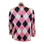 John Daly Signed Personal Hand-tailored LoudMouth Red, White, & Black Argyle Themed Sport Coat JSA ALOA